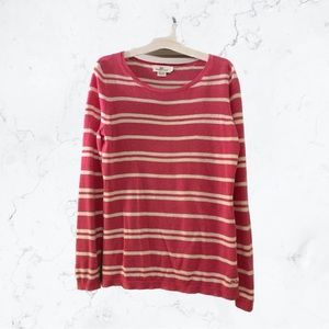 Vineyard Vines Pink & White Stripe Sweater